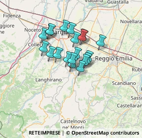 Mappa Via Bora, 43029 Traversetolo PR, Italia (9.385)