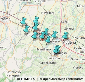 Mappa Via B. Brecht, 42122 Gavasseto RE, Italia (10.30071)