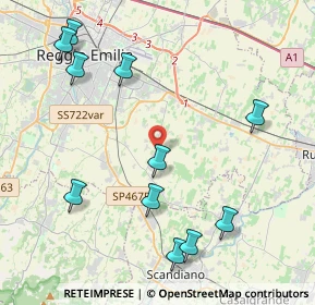 Mappa Via B. Brecht, 42122 Gavasseto RE, Italia (4.95909)