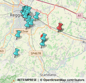 Mappa Via B. Brecht, 42122 Gavasseto RE, Italia (4.5855)