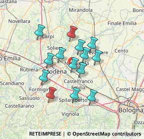 Mappa Via Imperiale Ovest, 41013 Castelfranco Emilia MO, Italia (11.00071)