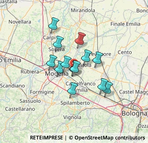 Mappa Via Imperiale Ovest, 41013 Castelfranco Emilia MO, Italia (9.62769)