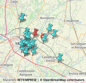 Mappa Via Imperiale Ovest, 41013 Castelfranco Emilia MO, Italia (6.738)
