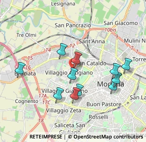 Mappa Via Nicolò Biondo, 41126 Modena MO, Italia (1.8)