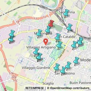 Mappa Via Nicolò Biondo, 41126 Modena MO, Italia (1.211)