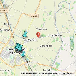 Mappa Via Biancolina, 40017 San Giovanni in Persiceto BO, Italia (2.77455)