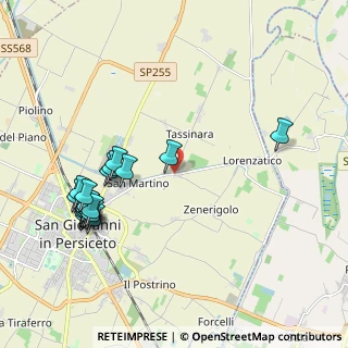 Mappa Via Biancolina, 40017 San Giovanni in Persiceto BO, Italia (2.3175)