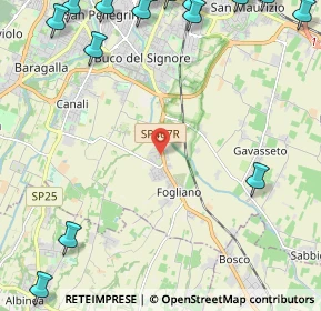 Mappa Via Armstrong, 42122 Fogliano RE, Italia (3.7865)