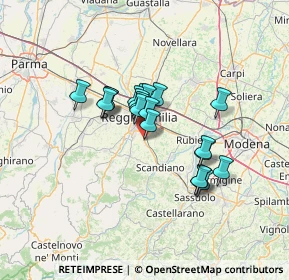 Mappa Via Armstrong, 42122 Fogliano RE, Italia (9.8515)