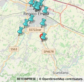 Mappa Via Armstrong, 42122 Fogliano RE, Italia (4.59417)