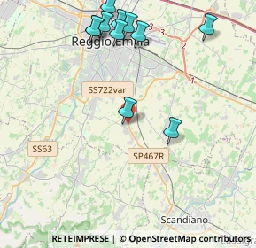 Mappa Via Armstrong, 42122 Fogliano RE, Italia (4.78636)