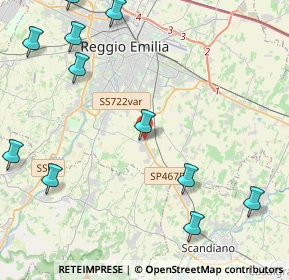 Mappa Via Armstrong, 42122 Fogliano RE, Italia (5.83636)