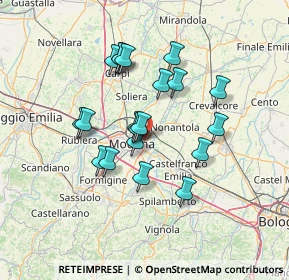 Mappa SS 9, 41122 Modena MO, Italia (11.793)