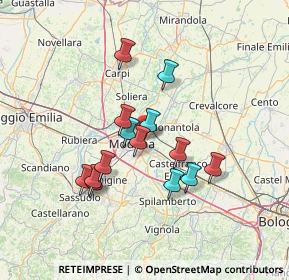 Mappa SS 9, 41122 Modena MO, Italia (11.74)