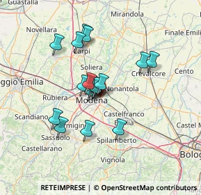 Mappa SS 9, 41122 Modena MO, Italia (10.74444)