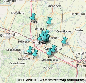 Mappa SS 9, 41122 Modena MO, Italia (7.58111)