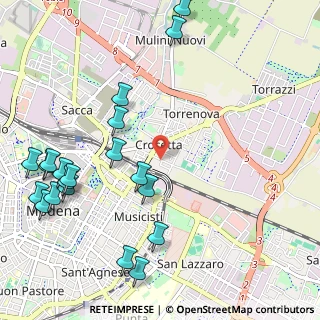Mappa Via Mar Jonio, 41122 Modena MO, Italia (1.388)