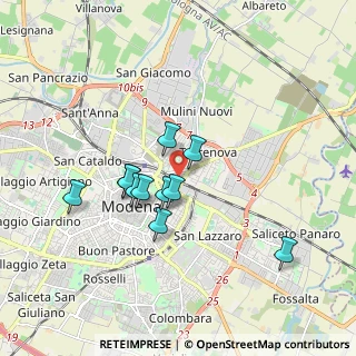 Mappa Via Luciano Manara, 41122 Modena MO, Italia (1.46273)