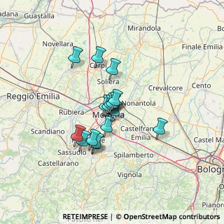 Mappa Via Luciano Manara, 41122 Modena MO, Italia (9.68375)