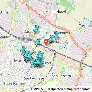 Mappa Via Luciano Manara, 41122 Modena MO, Italia (0.9965)