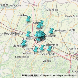 Mappa Via Severino Fabriani, 41121 Modena MO, Italia (7.79316)