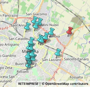 Mappa SS 255, 41122 Modena MO (1.62263)