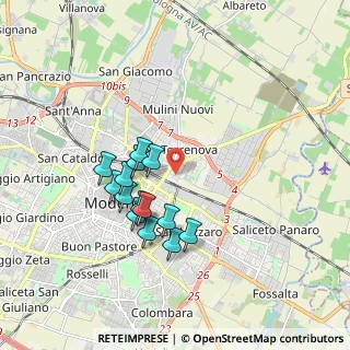 Mappa Via San Caterina, 41122 Modena MO, Italia (1.59429)
