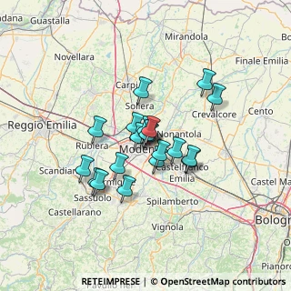 Mappa Via San Caterina, 41122 Modena MO, Italia (9.643)