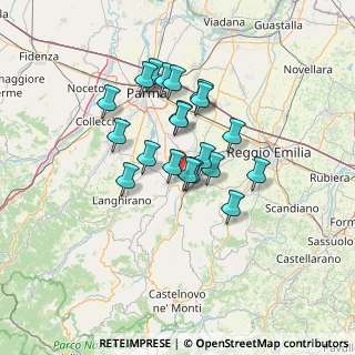 Mappa Strada del Pradone, 43029 Traversetolo PR, Italia (10.8155)