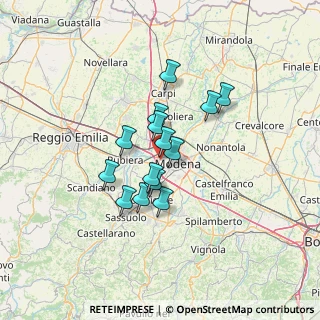 Mappa Via Sallustio Crispo, 41123 Modena MO, Italia (9.765)