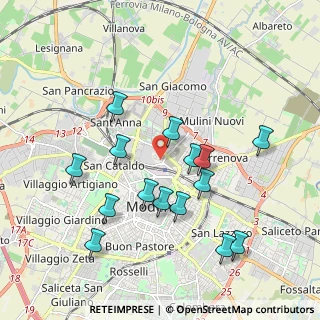 Mappa Via Giulio Benassi, 41122 Modena MO, Italia (1.948)