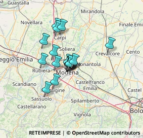 Mappa Via Monviso, 41122 Modena MO, Italia (9.24118)