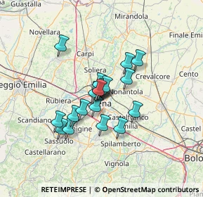 Mappa Via Monviso, 41122 Modena MO, Italia (9.50474)
