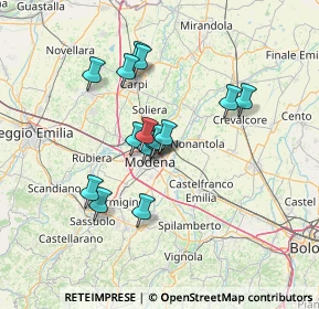 Mappa Via Monviso, 41122 Modena MO, Italia (11.118)