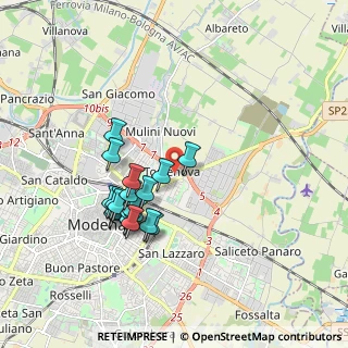 Mappa Via Filippo Turati, 41122 Modena MO, Italia (1.688)