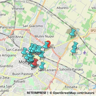 Mappa Via Filippo Turati, 41122 Modena MO, Italia (1.9155)