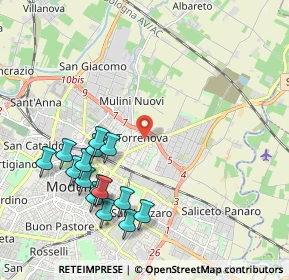 Mappa Via Filippo Turati, 41122 Modena MO, Italia (2.25667)
