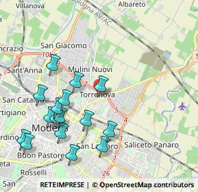 Mappa Via Monviso, 41122 Modena MO, Italia (2.2)