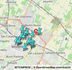 Mappa Via Monviso, 41122 Modena MO, Italia (1.62474)