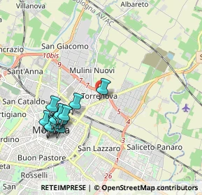 Mappa Via Monviso, 41122 Modena MO, Italia (2.09)