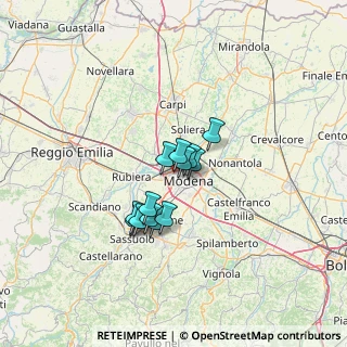 Mappa Via Giuseppe Mercalli, 41123 Modena MO, Italia (8.94615)