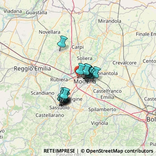 Mappa Via Giuseppe Mercalli, 41123 Modena MO, Italia (9.4165)