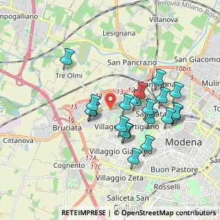 Mappa Via Giuseppe Mercalli, 41123 Modena MO, Italia (1.6705)