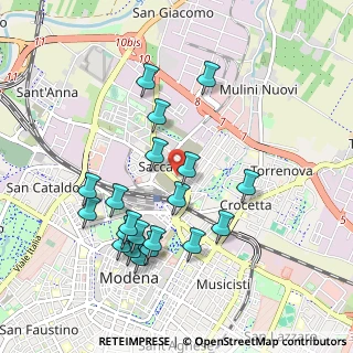 Mappa Via Ermanno Gorrieri, 41122 Modena MO, Italia (0.9755)