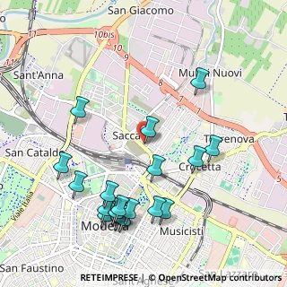 Mappa Via Ermanno Gorrieri, 41122 Modena MO, Italia (1.1725)