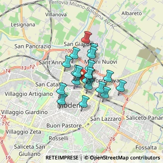 Mappa Via Ermanno Gorrieri, 41122 Modena MO, Italia (1.0515)