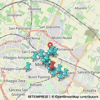 Mappa Via Ermanno Gorrieri, 41122 Modena MO, Italia (1.74563)