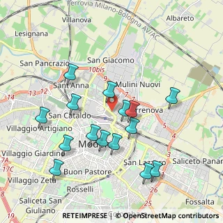 Mappa Via Ermanno Gorrieri, 41122 Modena MO, Italia (1.956)