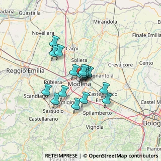 Mappa Via Ermanno Gorrieri, 41122 Modena MO, Italia (9.30882)