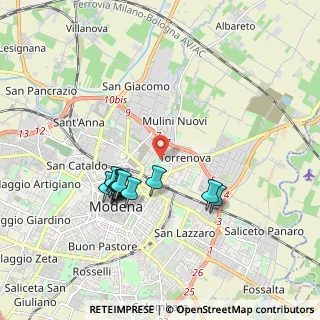 Mappa Via Due Canali Nord, 41122 Modena MO, Italia (1.70917)